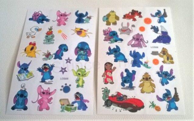 Voděodolné, dočasné tetovaní Lilo Stitch 14,5 x 9,5 cm číslo 4 (E839)