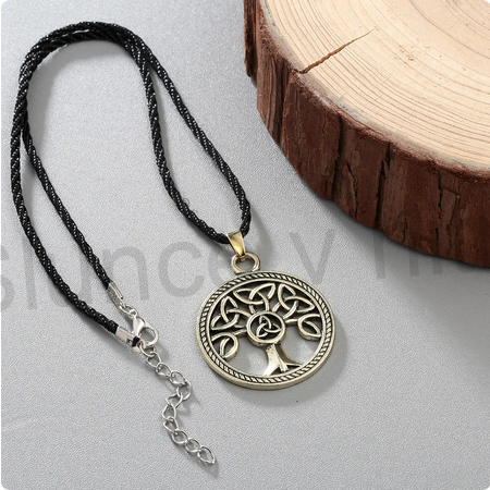 Náhrdelník s přívěškem Strom života a Triquetra (BD746)