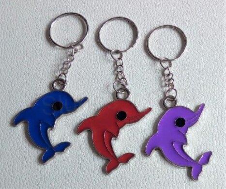 Klíčenka, přívěšek na klíče Delfín, delfínci Zelený (H466)