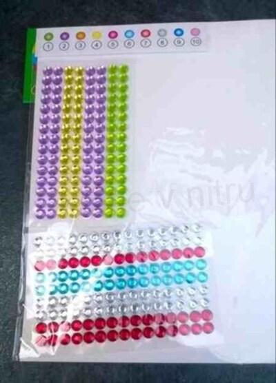 Kreativní set, sada kamínky Mořská panna 19 x 26,5 cm (E846)