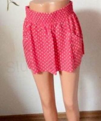 Dámská bavlněná minisukně červená velikost XL (K379)