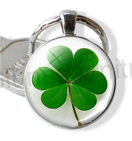 Přívěsek na klíče - čtyřlístek  (H476)