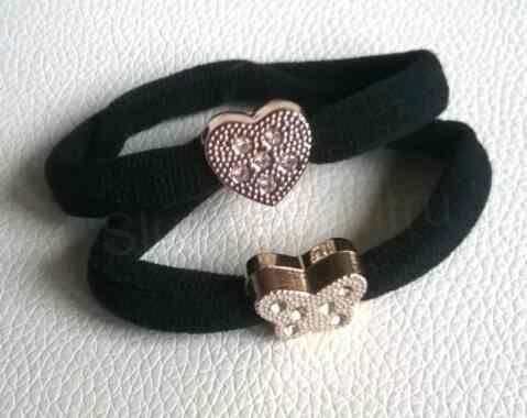 Velká gumička s ozdobou s kamínky více druhů (H485)