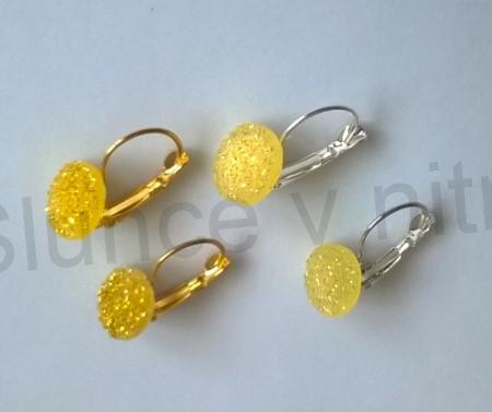 Visací orgonitové náušnice (BB749)