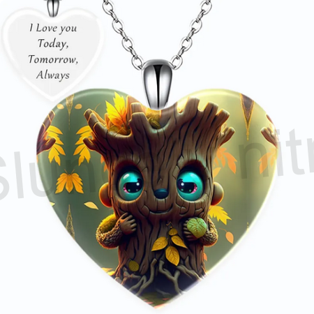 Nerezový náhrdelník s přívěskem srdce Grut - já jsem grut (BD812)