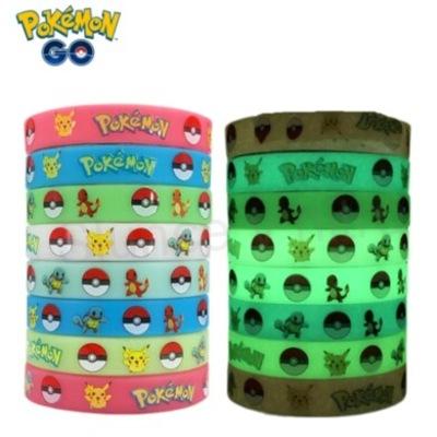 Pokemon silikonový náramek luminus Pikachu bílá (BC567)