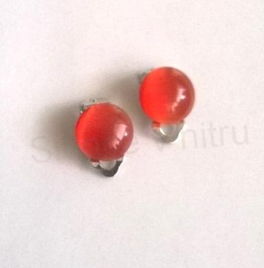 Minerální náušnice klipsy kočičí oko (X1724)