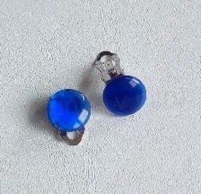 Minerální náušnice klipsy kočičí oko (X1727)