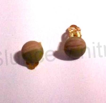 Náušnice klipsy imitace dřeva (BB765)