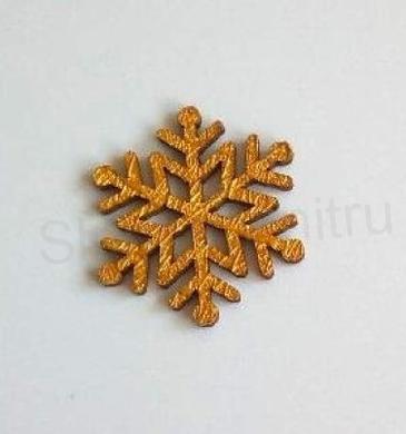 Dřevěné výřezy - vánoční ozdoby vločka stříbrná (V152)