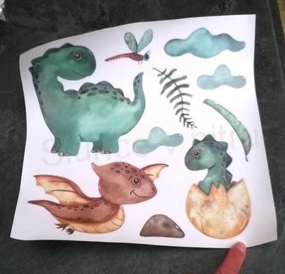 Dětská Samolepicí tapeta Zvířátka Dinosaurus (E847)