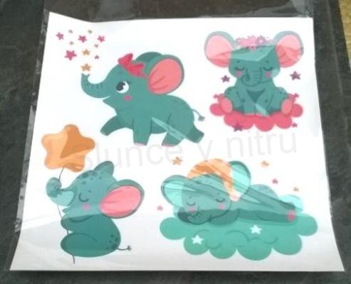 Dětská Samolepicí tapeta Zvířátka Slon, slůně (E848)