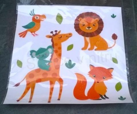 Dětská Samolepicí tapeta Zvířátka (E849)