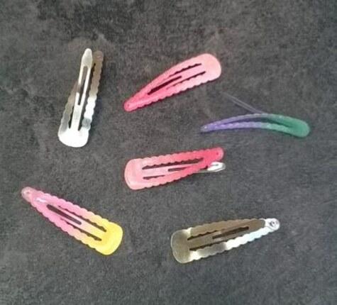 Sponky, sponka do vlasů s potiskem číslo 4 (H491)