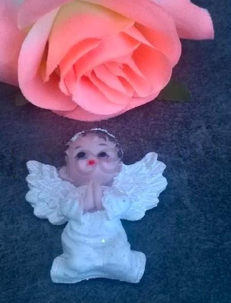 Dekorace, ozdoba Anděl, andílek magnetka (H506)