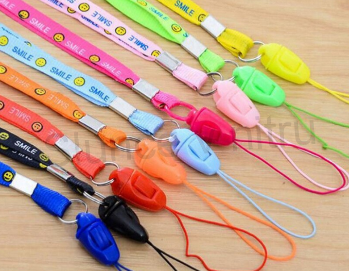 Nylonová šňůrka na krk barevná červená (E44) 