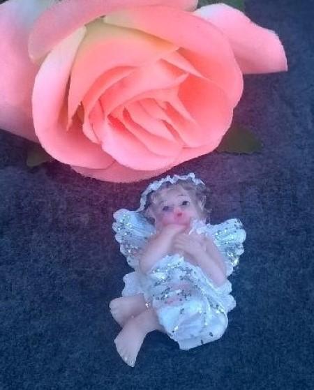 Dekorace, ozdoba Anděl, andílek magnetka (H511)