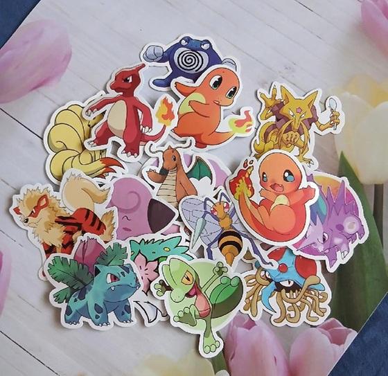 Samolepky Pokémon mix 5 ks (E48)