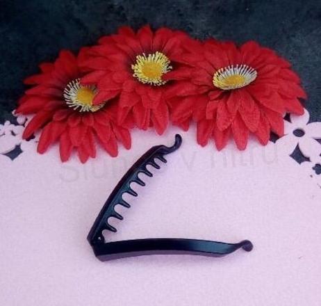 Skřipec, banánek do vlasů 10,3 x 2,3 cm černý (H523)