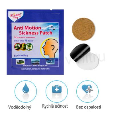 Bylinná lékařská náplast proti nevolnosti 20 kusů v balení (F59)