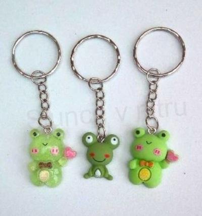Přívěsek na klíče - žába, žabka, Žabička 1 (H532)
