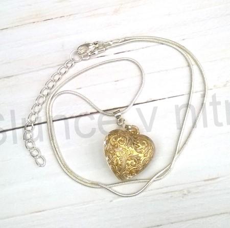 Náhrdelník s přívěškem srdce, srdíčko (BD830)