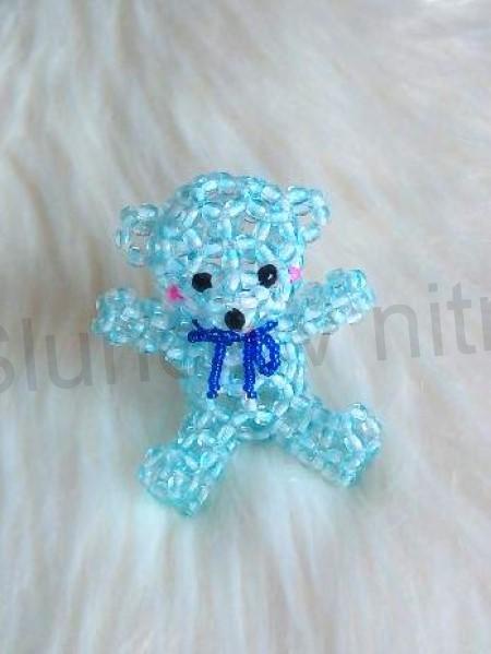 3D korálková ozdoba medvídek (VAN10)