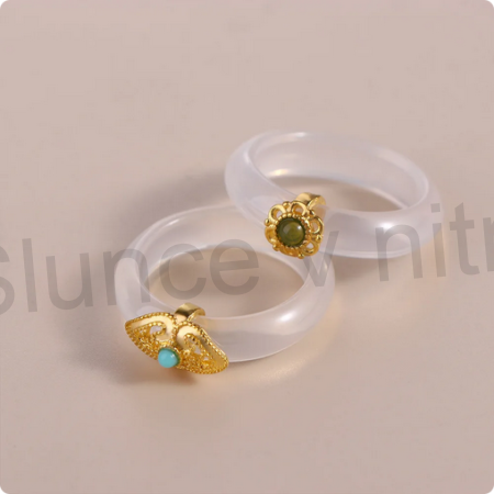 Dámský jemný prsten z pryskyřice (BP415)