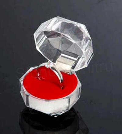 Plastová krabička na šperky průhledná (AE40)