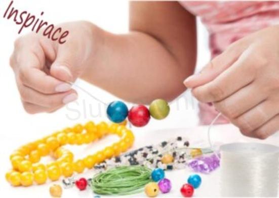 Nylonová šňůrka - oranžová 1 mm (N23)