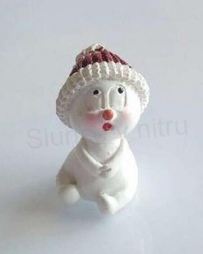 Dekorativní figurka Sněhulák 3,4 × 2,8 cm (L43)