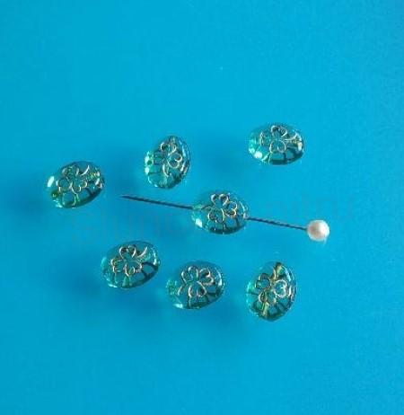 Skleněný korálek šváb 10,7 x 8,6 mm (AC604)