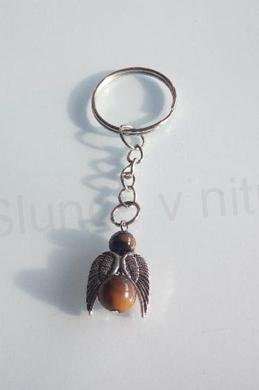  Přívěšek na klíče - minerální Tygří oko (X1815)