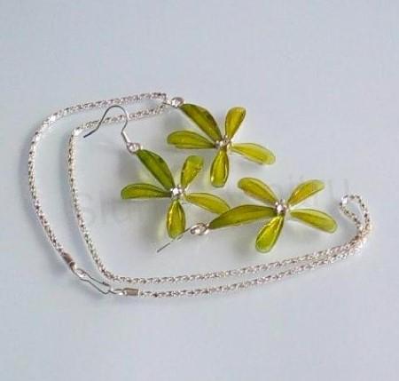 Řetízková souprava, sada Kytička světle zelená (BS132)