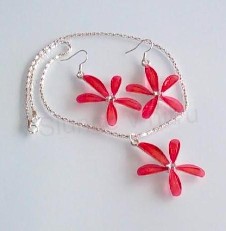 Řetízková souprava, sada Kytička růžová (BS133)