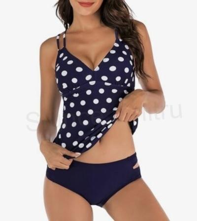 Dámské koupací push‑up tankini La Orchid velikost S (K397)