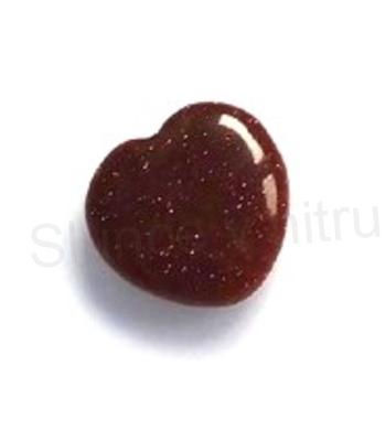 Aventurín zlatý hmatka srdce 20 mm (X1819)