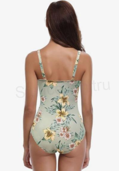 Dámské jednodílné plavky SHEKINI – zeštíhlující, mix barev (XL / EU 44) (K405)