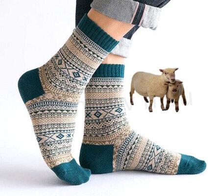 Vysoce kvalitní Vlněné ponožky v balení 5 párů velikost 38 - 42 (K418)