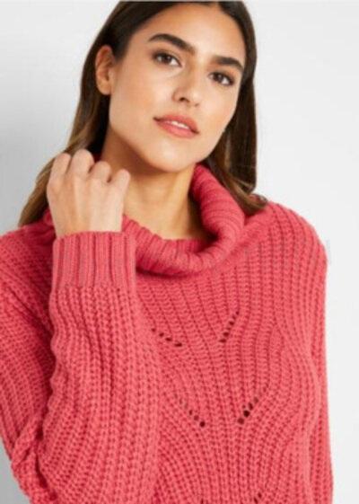 Dámský svetr s rolákem velikost 2 XL (K441)