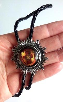 Bolo kravata s templářským křížem (BD852)