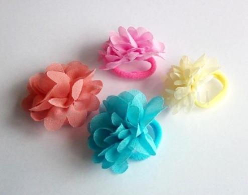 Gumička do vlasů s kytičkou (H568)