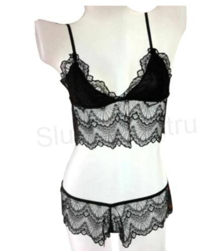 Krajkové prádlo černé 2XL (K467)