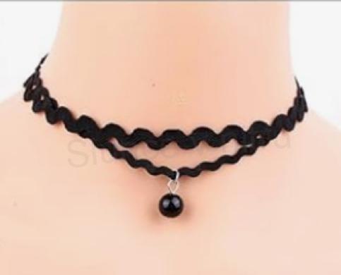Náhrdelník choker s kuličkou ozdobný (BD857)