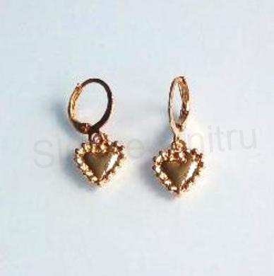 Náušnice kroužky srdce (BB794)