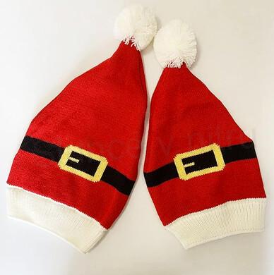 Pletená vánoční čepice 21 x 40 (K482)