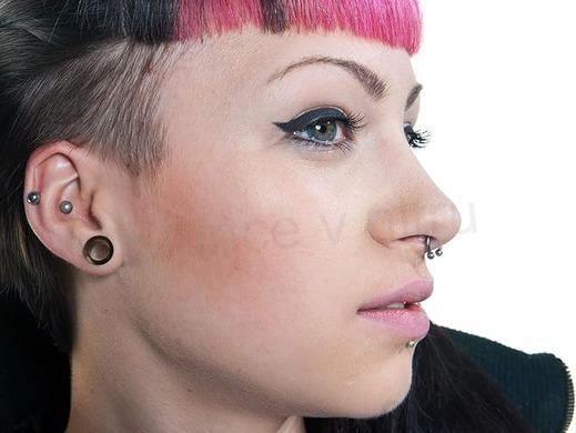 Dřevěný plug, tunel do ucha 8 mm (BB802)