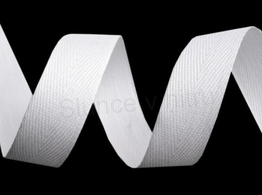 Keprovka - tkaloun stuha 6 mm bílá - 10 metrů v balení (N44)