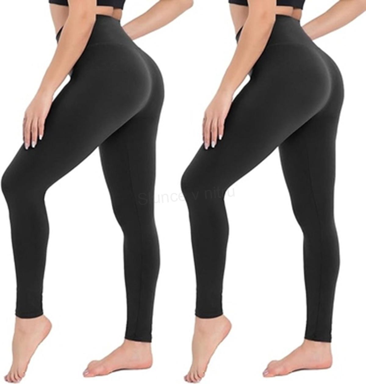 Dámské sportovní legíny s vysokým pasem – velikost Large‑X‑Large (K495)