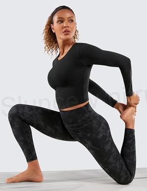 Dámské šedé sportovní legíny s vysokým pasem – velikost Large‑X‑Large (K496)